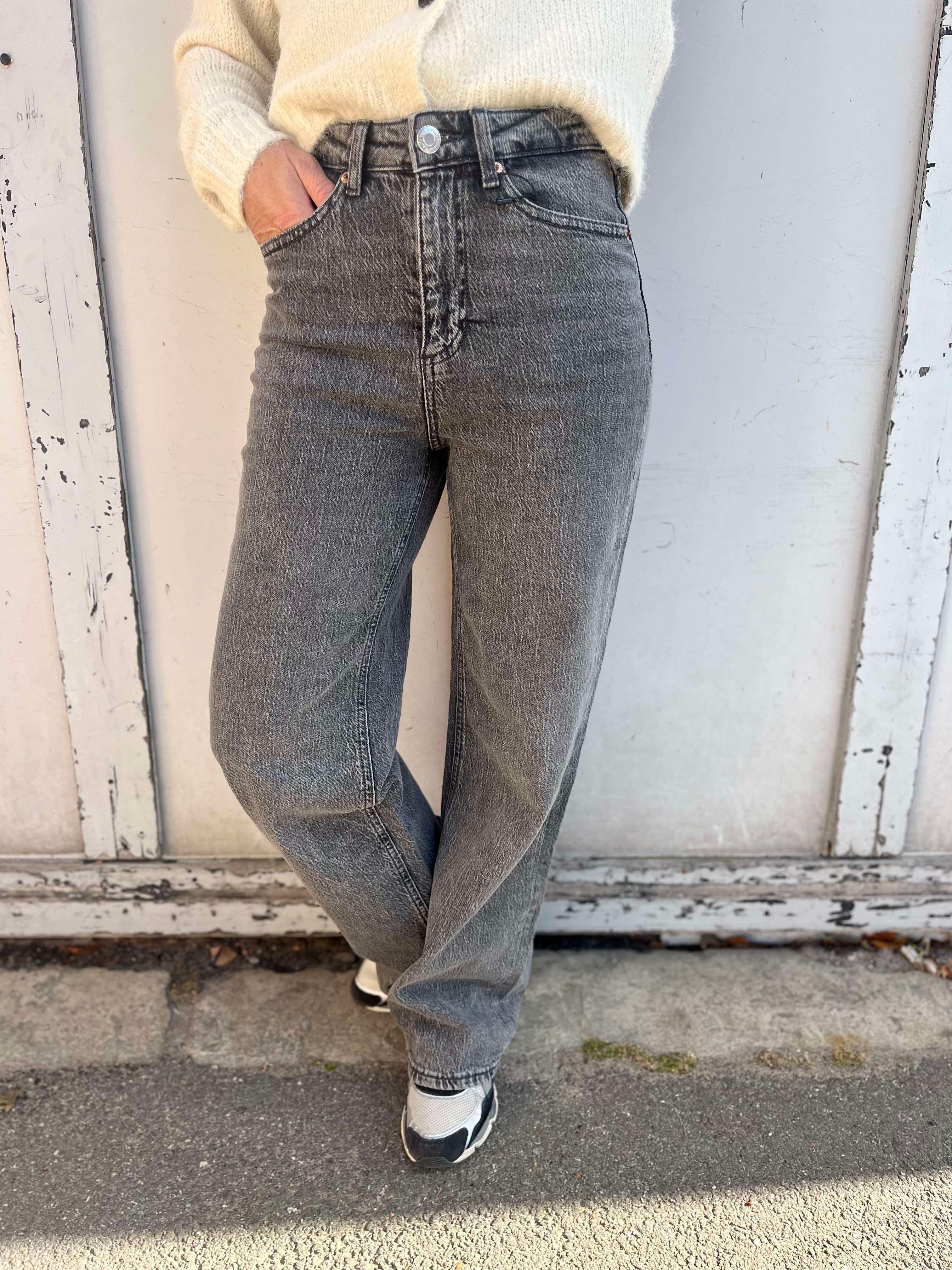 VmTESSA wide Jeans - Medium Grey Denim